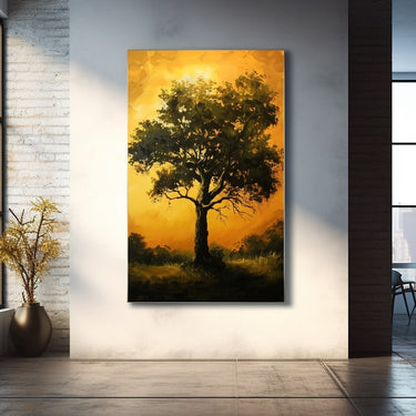 Abstract Tree Canvas Wall Art